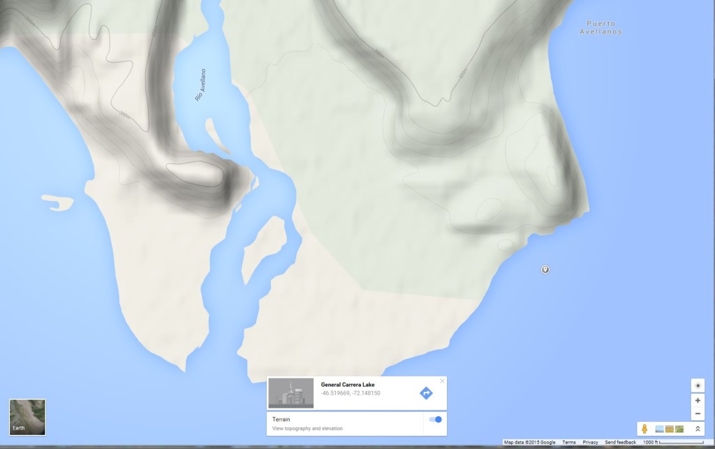 General Carrera Lake - Apprx Accident Location