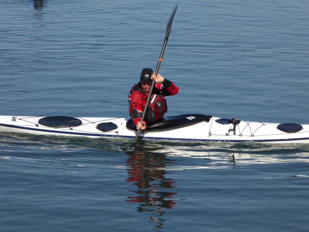 Jane using the "Sculling Stroke".