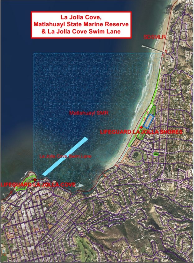 La Jolla Cove Swim Lane & Ecological Reserve Area San Diego Kayak Club